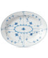 Фото #1 товара Blue Fluted Plain Large Oval Platter