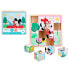 WOOMAX Disney Mickey Minnie Wooden Cube Puzzle