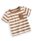 Baby Boys Short-Sleeve Striped Jersey T-Shirt, Created for Macy's Rich Mocha, 12 месяцев - фото #1