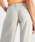 Фото #6 товара Women's Embellished Mid Rise Wide Leg Jeans