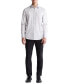 Men's Slim Fit Long Sleeve Micro Stripe Button-Front Shirt