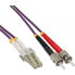 Фото #1 товара InLine Fiber Optical Duplex Cable LC/ST 50/125µm OM4 15m