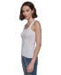 Фото #9 товара Women's Logo-Strap Square-Neck Top