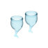 Feel Secure Menstrual Cup Light Blue Pack of 2