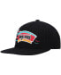 ფოტო #5 პროდუქტის Men's Black San Antonio Spurs Hardwood Classics Retro Bolt Deadstock Snapback Hat