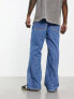 ASOS DESIGN wide flare jeans in mid blue wash