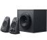 Фото #1 товара Logitech Z625 surround speaker - 2.1 channels - 200 W - Universal - Black - Rotary - Built-in