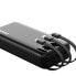 Фото #4 товара Портативный зарядный аккумулятор DUDAO Pojemny 20000mAh с 3 встроенными кабелями USB-C, microUSB, Lightning, цвет черный