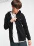 AllSaints Raven zip hoodie in black