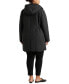 ფოტო #2 პროდუქტის Plus Size Quilted Faux-Suede-Trim Coat