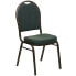 Фото #4 товара Hercules Series Dome Back Stacking Banquet Chair In Green Patterned Fabric - Gold Vein Frame