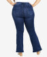 Фото #2 товара Plus Size Ebony Flare High Rise Jeans