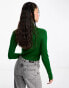 Фото #8 товара JJXX soft knit roll neck top in bright green