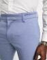 New Look slim suit trousers in light blue