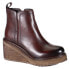 Фото #2 товара Diba True Comet Ride Round Toe Wedge Zippered Booties Womens Brown Casual Boots