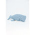 Fluffy toy Crochetts OCÉANO Light Blue Whale 28 x 75 x 12 cm