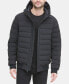 Фото #1 товара Men's Quilted Hooded Bomber Jacket