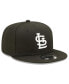 ფოტო #3 პროდუქტის Men's Black St. Louis Cardinals Team 9FIFTY Snapback Hat
