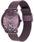 ფოტო #2 პროდუქტის Women's Elliot Purple Stainless Steel Mesh Watch 36mm
