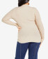 ფოტო #2 პროდუქტის Plus Size Sina High Neck Sweater