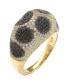 Suzy Levian Sterling Silver Cubic Zirconia Spotted Ring