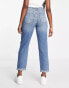 Фото #2 товара New Look ripped high waisted jeans in midwash