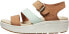 Dámské kožené sandály ELLECITY 1027273 leather/clearly aqua