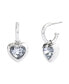 Фото #1 товара Faux Stone Heart Charm Huggie Earrings