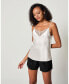 Фото #1 товара V Neck Lace Silk Camisole for Women