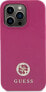 Guess Guess GUHCP15LPS4DGPP iPhone 15 Pro 6.1" różowy/pink hardcase Strass Metal Logo