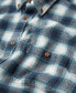 Фото #3 товара Men's Brushed Ombre Check Shirt