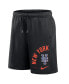 Men's Black New York Mets Arched Kicker Shorts