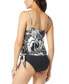 Фото #2 товара Women's Stella Tropical-Print Tankini Top