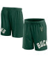 ფოტო #2 პროდუქტის Men's Hunter Green Milwaukee Bucks Free Throw Mesh Shorts