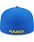 Фото #3 товара Men's Royal Los Angeles Rams Flawless 59FIFTY Fitted Hat