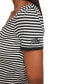 Фото #4 товара Women's Striped Square-Neck Short-Sleeve Sweater