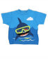 ფოტო #2 პროდუქტის Baby Boys Shark Shorts, T Shirt and Bib, 3 Piece Set