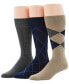 Фото #1 товара Perry Ellis Men's 3-Pk. Patterned Dress Socks