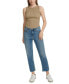 ფოტო #5 პროდუქტის Petite Ribbed Banded Crewneck Tank Top