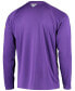 Фото #4 товара Men's Purple LSU Tigers Terminal Tackle Omni-Shade Long Sleeve T-shirt