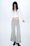 Фото #2 товара Wide-leg Twill Pants