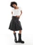 Фото #3 товара Monki milkmaid blouse with frill neckline and back bow detail