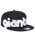 Фото #2 товара Men's Black San Francisco Giants Checkered Undervisor 59FIFTY Fitted Hat