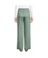 Фото #2 товара Брюки Lands' End High Rise Pleated из волокон TENCEL Wide Leg для женщин