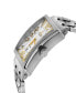 ფოტო #2 პროდუქტის Men's Avenue of Americas Swiss Automatic Silver-Tone Stainless Steel Bracelet Watch 44mm