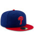 Men's Royal, Red Philadelphia Phillies Alternate Authentic Collection On-Field 59FIFTY Fitted Hat