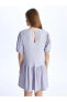 Фото #1 товара Платье LC WAIKIKI LCW ECO с округлым воротником и короткими рукавами