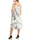 Фото #2 товара Women's Belted Floral-Print Midi Dress