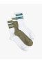 Фото #1 товара 3'lü Soket Çorap Seti Çok Renkli Şerit Detaylı