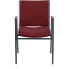 Фото #3 товара Hercules Series Heavy Duty Burgundy Patterned Fabric Stack Chair With Arms